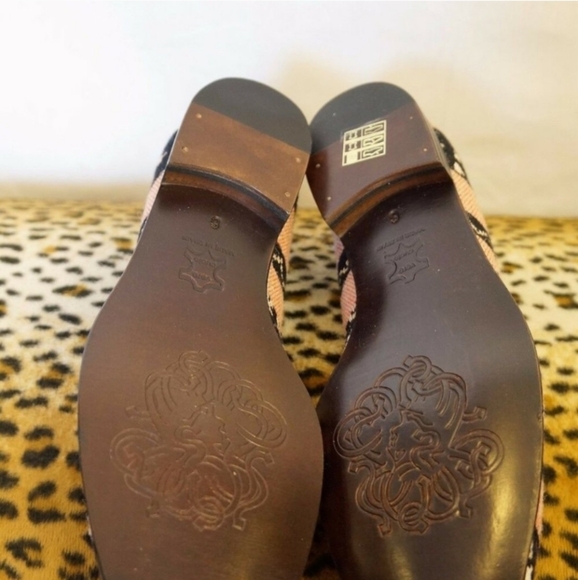 COBRA SOCIETY NAJET PEACH EMBROIDERED GEOMETRIC SLIP ON LOAFER NEW IN BOX - Picture 9 of 9